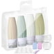 thumbnail image 1 of Botellas de viaje para artículos de tocador, contenedores de viaje para artículos de tocador, paquete de 4 botellas de viaje de silicona (60 ml/2 oz), accesorios de viaje rellenables y apretables a pr, 1 of 7