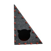 Magideal - Cat Scratcher Furniture Protector Triángulo Vertical Vertical Fiergo Toy De Gatito De Refugio Para Almohadillas Para Gatos Para Gatos Interiores Que Rojo Y Gris