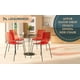 thumbnail image 3 of Silla de comedor LeisureMod transparente de acrílico rojo lucite (2), 3 of 9
