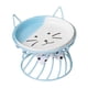 thumbnail image 3 of Cuenco De Cerámica Para Mascotas, Cuenco De Agua Para Comida De Mascotas, Comedero Elevado Para Gatos, Cuenco Para Perros Y Gatos, Azul, 3 of 5