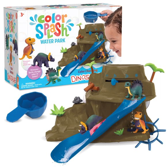 Juguete de baño MindWare Dinosaur Color Splash Water Park 3+