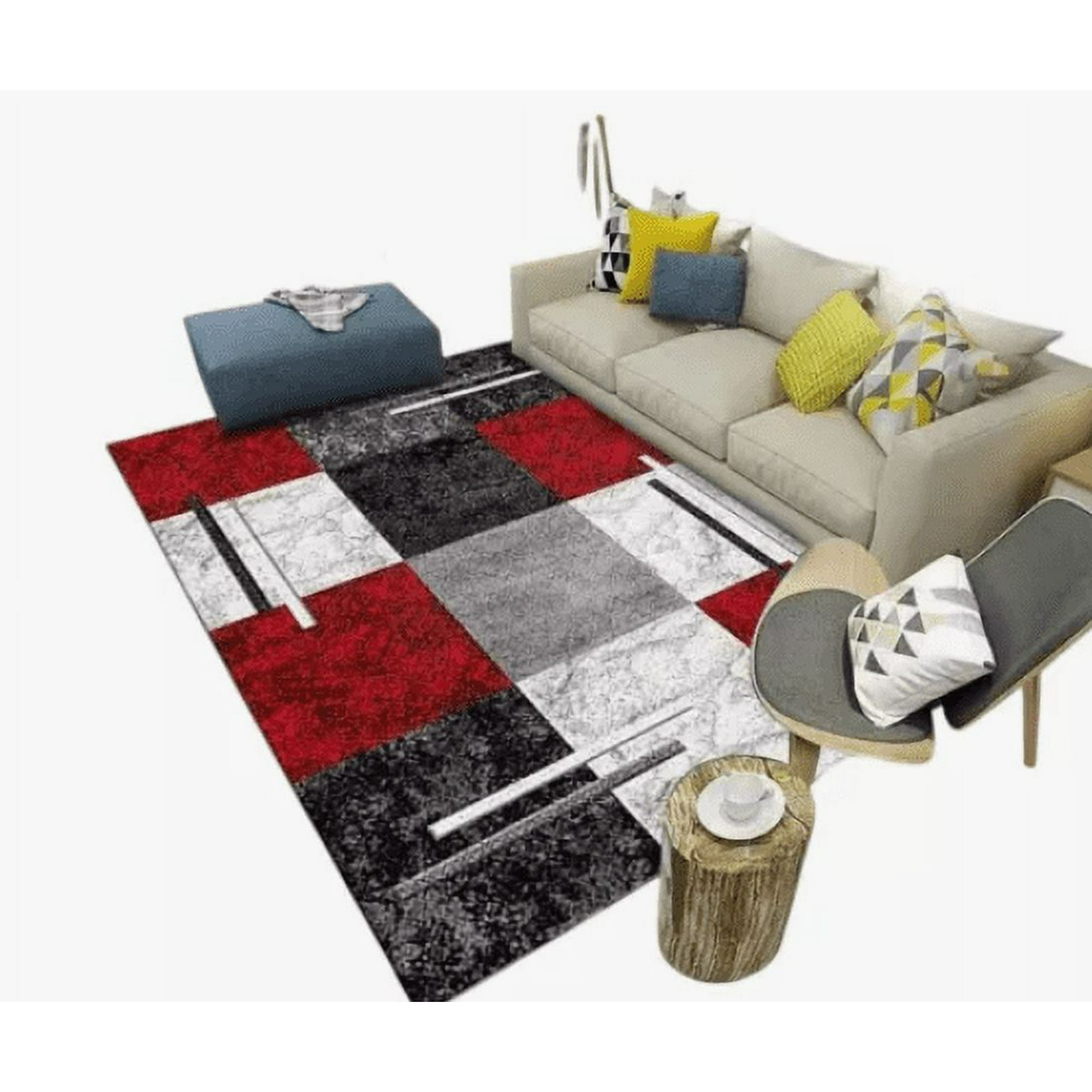 Mundo Shopping - Alfombra Lisa Con Diseño En 3d 200x240cm