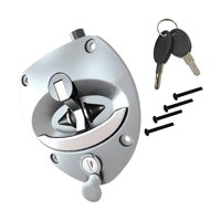 Magideal - Cerradura De Puerta De Remolque Cerradura De Puerta De Entrada De Rv Accesorios De Cerradura Reemplazo Con Cerrojos De Paleta Para Caja De Instrumento Tipo F