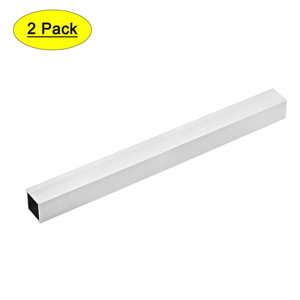 Uxcell Tubo Cuadrado de Aluminio 6063 Tubos Sin Costura 25 x 25 x 1 x 300mm