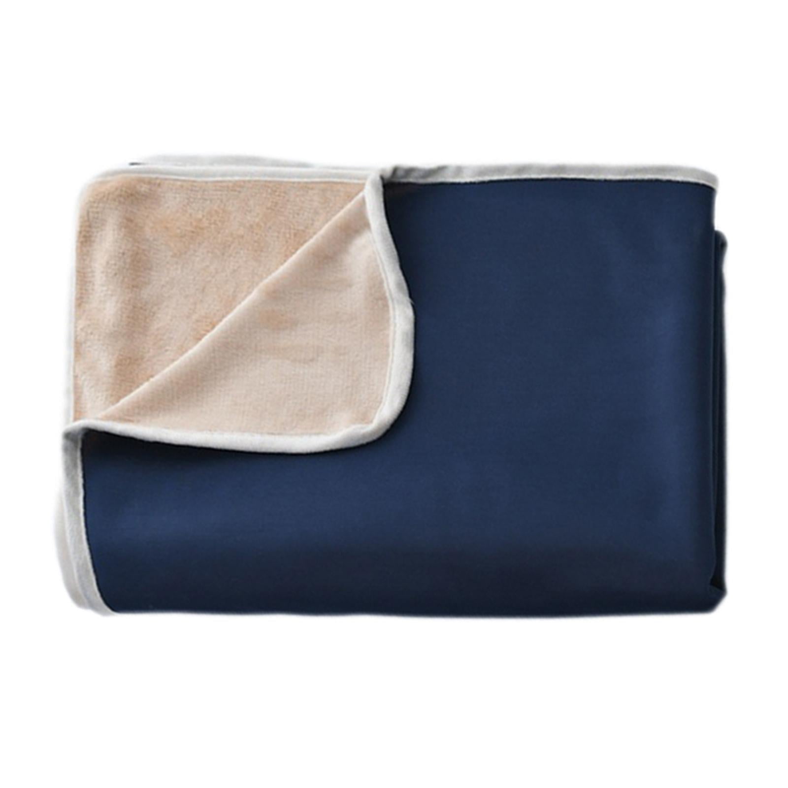 Magideal - Manta De Refrigeración Suave, Manta Para Duermen Caliente, Sudores Nocturnos, Manta Fría De Tamaño Queen, Edredón , Azul Marino