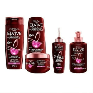 Pack Rutina Anticaída Elvive Caída Resist Aminexil 5 Pasos