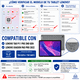 thumbnail image 2 of Funda Teclado 2.0 + Mouse Para Lenovo Pro 11 2Gen TB132/TB138, 2 of 7