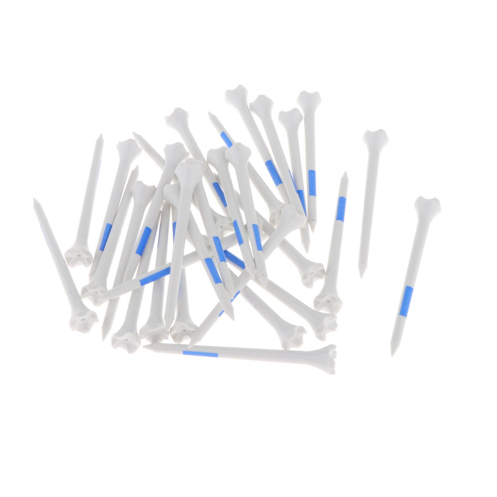 Magideal - 30 Piezas De Tees De Golf De Plástico, Soporte De Golf, Herramienta De Práctica, Reutilizable, Flexible, Estable, Tees De Pelota De Golf, Tees De Golf 83cm