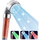 thumbnail image 1 of Cabezal de ducha LED, cabezal de ducha de mano de alta presión con 7 luces que cambian de color, cabezal de ducha con filtro ahorrador de agua para piel y cabello secos., 1 of 6