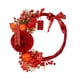 thumbnail image 5 of Corona de año Nuevo Chino, corona de flores artificiales, puerta delantera, decoración del hogar, corona del año Lunar 2024 para bodas en interiores y, 5 of 5