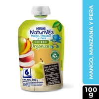 Compota Orgánica Mango, Manzana Y Pera 100 G Nestlé Naturnes