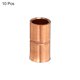 thumbnail image 3 of Uxcell 1/4 Pulgada ID Acoplamiento Recto de Cobre Extremo de Soldadura Conector de Tubería 6 Paquete 1/4 pulgada 10, 3 of 5