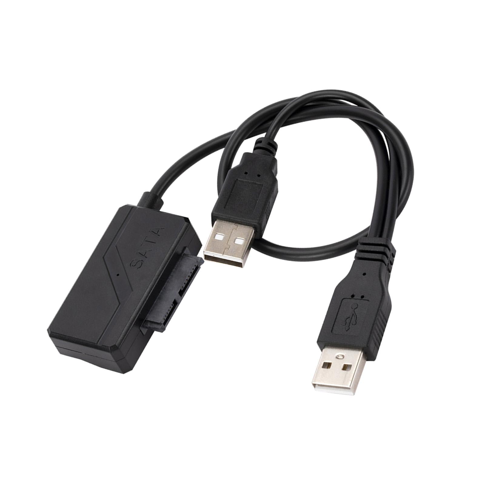 Magideal - Cable Adaptador Usb 2.0 7+6 Pines, Cable De Transferencia De Datos Del Convertidor De Unidad Óptica Plug And Play Delgado, Para Accesorio Con Fuente De Alimentación