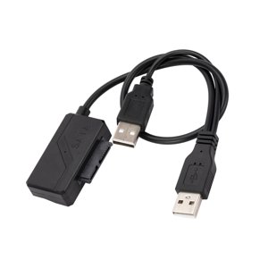 Magideal - Cable Adaptador Usb 2.0 7+6 Pines, Cable De Transferencia De Datos Del Convertidor De Unidad Óptica Plug And Play Delgado, Para Accesorio Con Fuente De Alimentación
