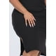 thumbnail image 5 of Vestido Midi de Tirantes con Abertura Lateral y Canalé de Talla Grande, 5 of 5