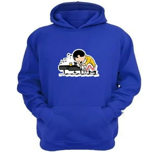 Genérico - Polerón Canguro Freddy Snoopy Azul Talla Xl Unisex