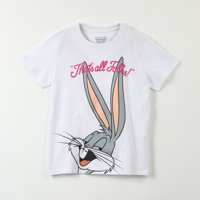 Polera Manga Corta Mujer Thats All Blanco Looney Tunes