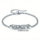 thumbnail image 1 of 1pc Stainless Steel Fashion New Zodiac Letter Pendant Bracelet Jewelry Gift Birthday Gift, 1 of 5