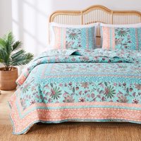 Greenland Home Fashions - Set De Edredón Greenland Home Barefoot Bungalow Audrey Twin/Xl