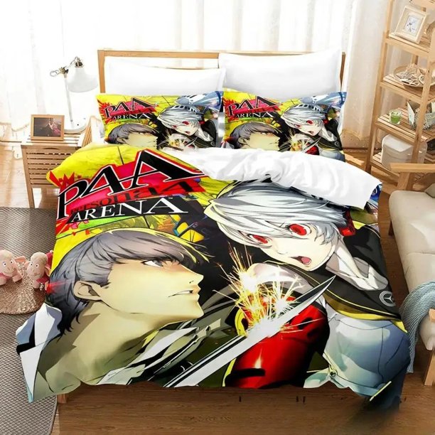 Game P Persona Bedding SetDuvet Cover Bed Set Quilt Cover Pillowcase Boys Girls Adults
