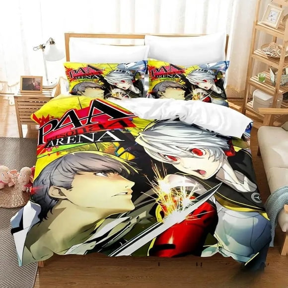 Game P Persona Bedding SetDuvet Cover Bed Set Quilt Cover Pillowcase Boys Girls Adults