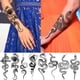 thumbnail image 4 of Tatuajes temporales GOROMON de serpiente, 10 hojas para adultos y niños, 4 of 7