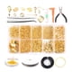 thumbnail image 2 of Kit de suministros para la fabricación de joyas Alicates para joyería Alambres para joyería Cierres de langosta de metal Herramienta de reparación de Conjunto de oro 2, 2 of 5