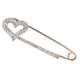 thumbnail image 3 of perno de seguridad de cristal bufanda pin bandolera clip pin solapa corazón oro, 3 of 3