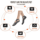 thumbnail image 3 of Calcetines de yoga gruesos profesionales para mujer con agarres y correas antideslizantes, ideales para pilates, ballet, danza y entrenamiento descalzo., 3 of 6