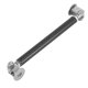 thumbnail image 4 of 2 piezas de varillas de soporte ajustables para divisor de labios de parachoques de coche universal de 100 mm, fibra de carbono negro, 4 of 7