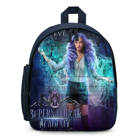 Academia Sobrenatural Mochila Escolar para Niños y Niñas, Mochila Infantil Ligera de Alta Calidad, Grande y Duradera Azul