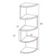 thumbnail image 2 of Repisa Esquinera Zig Zag Moderna 5 Niveles En Madera Blanco, 2 of 7