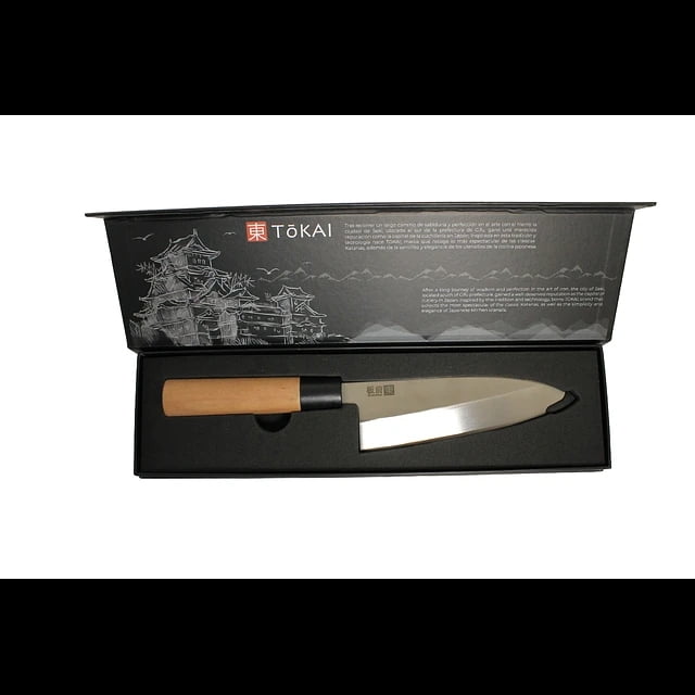 Disparo - Cuchillo Tokai Chef Wayu De 30cm Mango Madera Arce Cocina