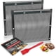 thumbnail image 1 of Bolsas grandes antiadherentes Oleex para barbacoa + cepillo para untar - Bolsa reutilizable de malla de PTFE para barbacoa de carbón en interiores y exteriores, resistente al calor hasta 260 °C, fáci, 1 of 7