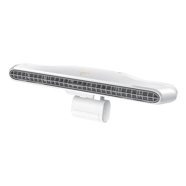 Ventilador de computadora con clip, ventilador de monitor de computadora, ventilador de escritorio pequeño de 39 cm, ventilador de enfriamiento personal, ventilador de monitor con clip blanco