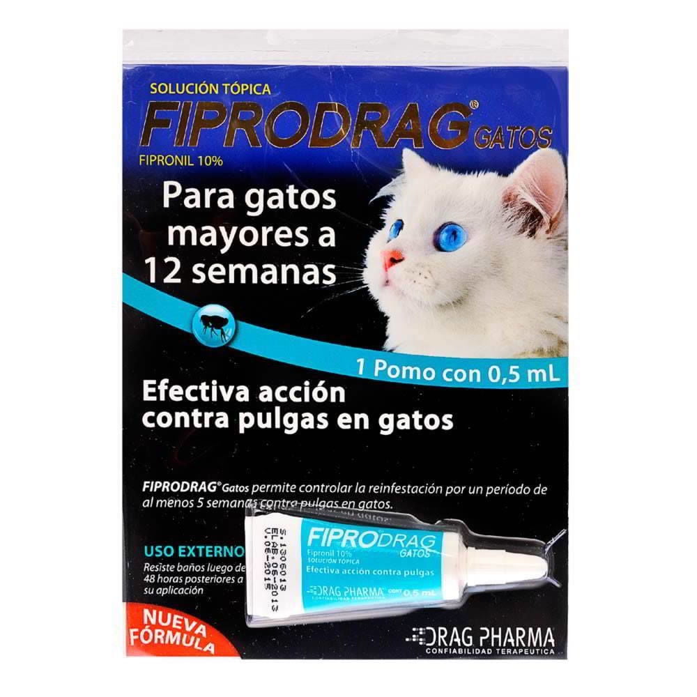 Fiprodrag - Antiparasitario Para Gato Pipeta Externa