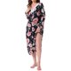 thumbnail image 2 of INSPIRE CHIC Vestidos de Noche para Mujeres con Flores Mumu de Manga Larga Ropa de Casa Camisones Moomoo XL Negro, 2 of 6
