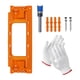 thumbnail image 2 of Plantilla Para Bisagras De Puerta, Accesorios, Herramienta Manual De Carpintero, Mortajadora Eficiente Para Bisagras De Puerta, Color Naranja, 2 of 3