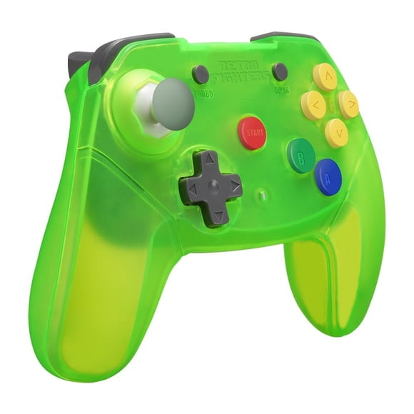 Controlador Retro Fighters Brawler64 Inalámbrico Edición Limitada Verde