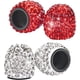thumbnail image 3 of Tapones de válvula Bling Valve Steam, paquete de 8 tapones de válvula para neumáticos de coche con cristales de imitación, blancos y rojos, universales, a prueba de polvo, para coches, camiones, bicic, 3 of 7