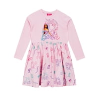 Vestido Barbie De Manga Corta Con Unicornio Para Patinadora Rosa Para Niñas 4