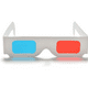 thumbnail image 5 of 10 pares de gafas 3D de cartón, gafas universales anaglifo 3D, cartón, papel, rojo, azul, cian o película, 5 of 8