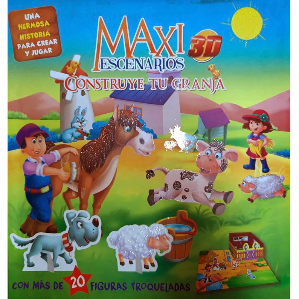 Latinbooks - Libro Maxi Escenarios - Construye Tu Granja