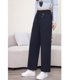 thumbnail image 3 of Pantalones de Mujer de Tiro Alto y Pierna Ancha, Pantalones Rectos Sueltos, Pantalones Casuales con Cintura Elástica y stretch, 3 of 7