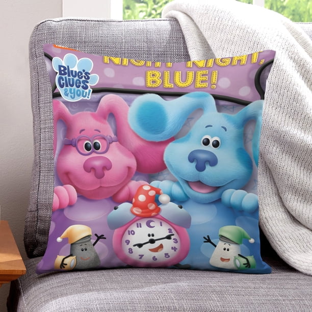 Las Pistas de Blue Fundas de almohada de terciopelo con tema, regalos de funda de almohada, decoración para el hogar, cojín de lanzar, regalo de cumpleaños para fans y parejas.66*66cm.