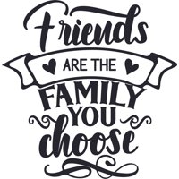 Rienda Libre Graphics - Frase Deco Friends Are The Family Fr-11122