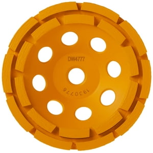 Muela Abrasiva Dewalt Dw4777, Copa De Diamante De Doble Hilera, 125 Mm