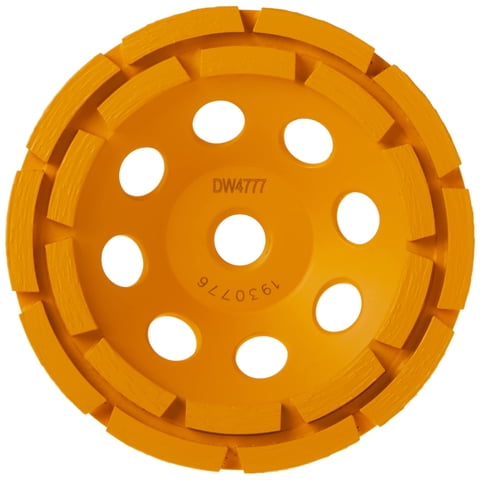 Muela Abrasiva Dewalt Dw4777, Copa De Diamante De Doble Hilera, 125 Mm