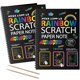 thumbnail image 1 of Scratch Art Books MBJRFU Rainbow Scratch Paper para niños mayores de 3 años, 1 of 8