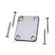 thumbnail image 3 of 1 set placa de cuello de guitarra para guitarra eléctrica reemplazo de bajo plata, 3 of 5